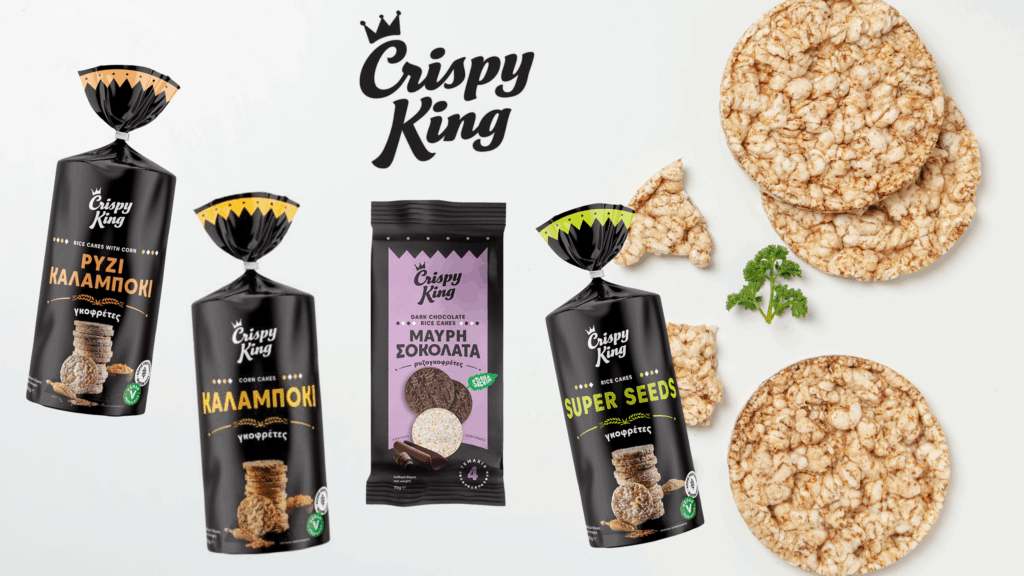 Crispy King, rice cakes, rice crackers, stevia, chocolate, corn, rice, super seeds, Flavor Factory