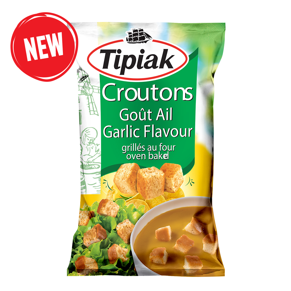 Κρουτόν Κύβοι Φουρνιστά με Σκόρδο Tipiak: Απολαυστικά και τραγανά με Πικάντικη Γεύση Σκόρδου!