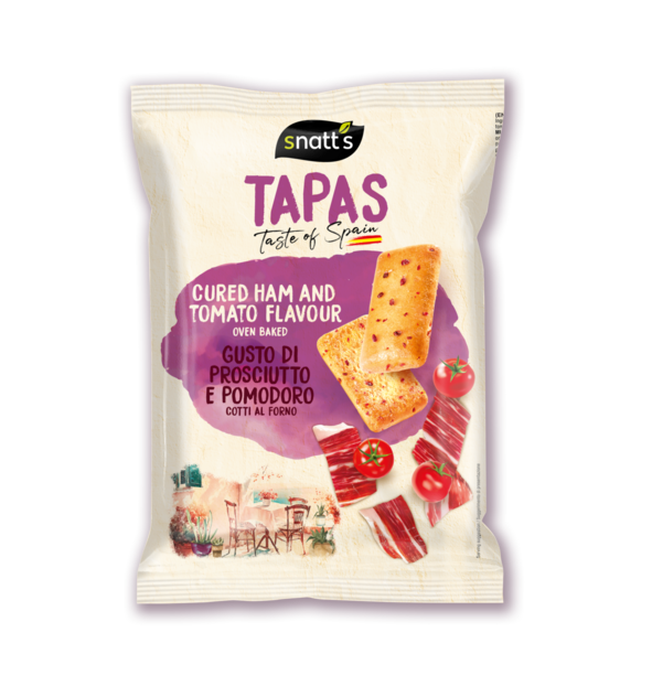 tapas, snatts, bocaditos, snack, snak, ham, flavour factory, tomato, healthy