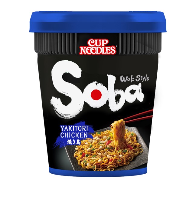 Soba Νούντλς γεύση κοτοπουλο γιακιτορι σε Cup Nissin!