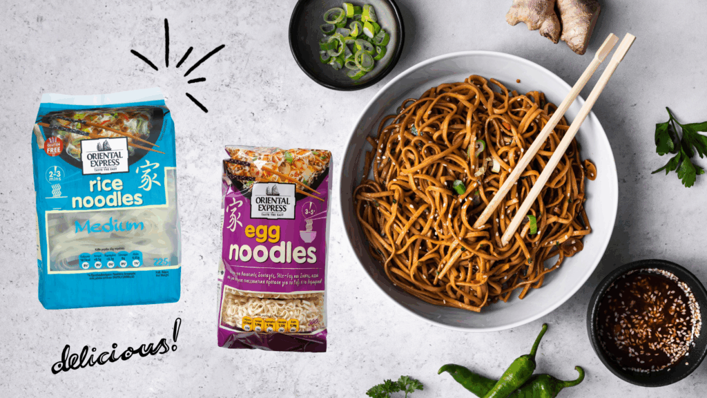 egg noodles, rice noodles, gluten free, χωρισ γλουτενη, νουντλσ, νουνλσ αυγων, νουντλσ ρυζιου, flavour factory