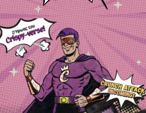 crispy, crispyking, crispy king, rizogkofretes, rizogkofreta, ρυζογκοφρετα, ρυζογκοφρέτα, comiccon, flavour factory