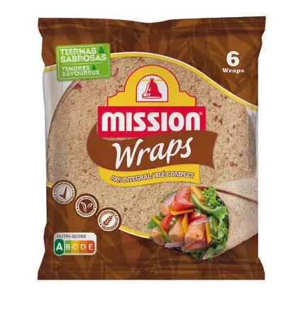 Mission Τορτίγιες Ολικής Άλεσης, 6 Τεμάχια, 370 g