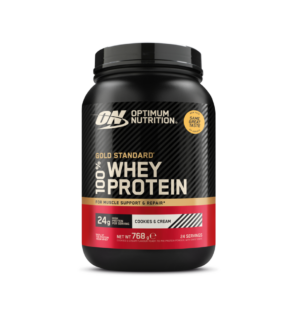 OPTIMUM NUTRITION GOLD STANDARD 100% WHEY COOKIES & CREAM 768g